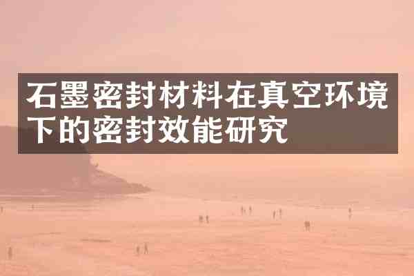 石墨密封材料在真空环境下的密封效能研究