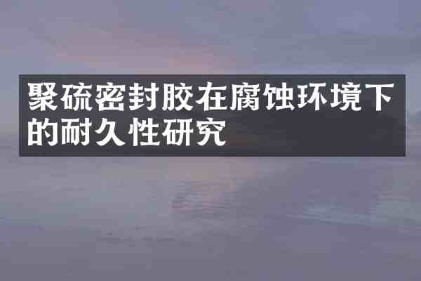 聚硫密封胶在腐蚀环境下的耐久性研究