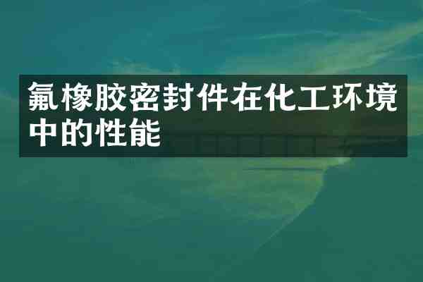 氟橡胶密封件在化工环境中的性能