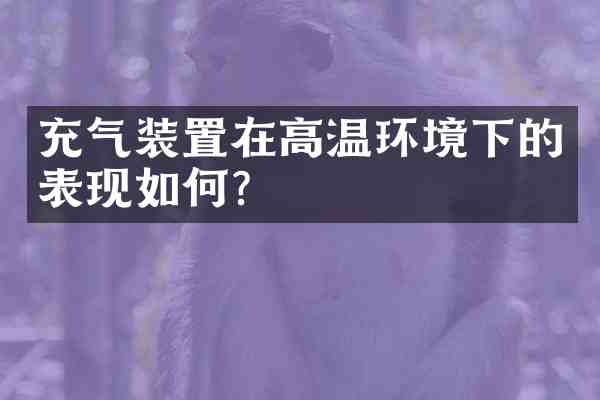 充气装置在高温环境下的表现如何?