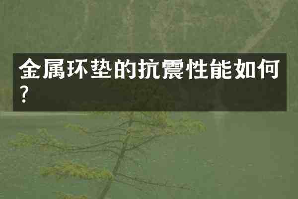 金属环垫的抗震性能如何?