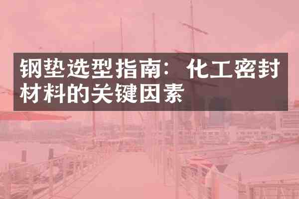 钢垫选型指南:化工密封材料的关键因素