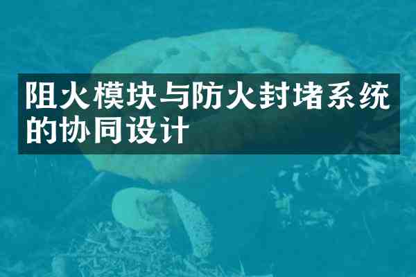 阻火模块与防火封堵系统的协同设计