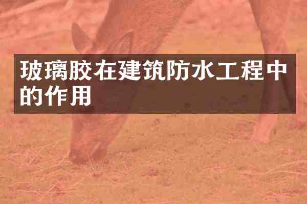 玻璃胶在建筑防水工程中的作用