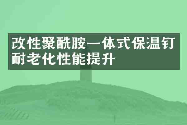 改性聚酰胺一体式保温钉耐老化性能提升