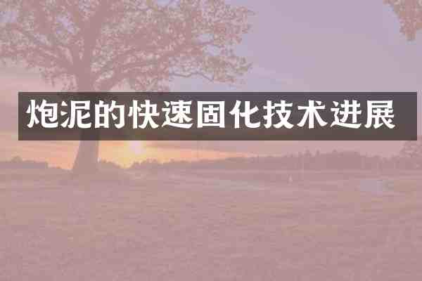炮泥的快速固化技术进展