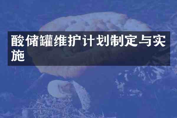 酸储罐维护计划制定与实施
