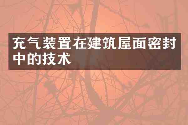充气装置在建筑屋面密封中的技术