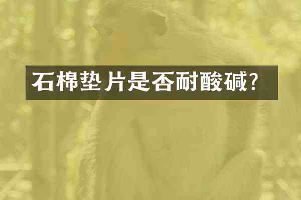 石棉垫片是否耐酸碱？