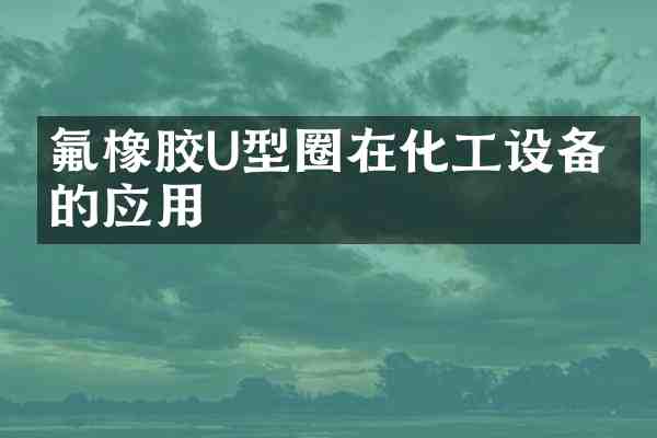 氟橡胶U型圈在化工设备中的应用