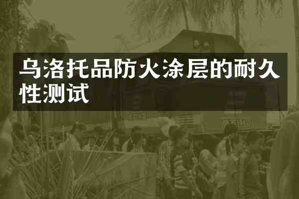乌洛托品防火涂层的耐久性测试