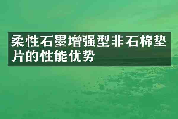 柔性石墨增强型非石棉垫片的性能优势
