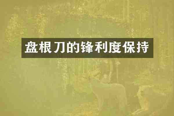 盘根刀的锋利度保持