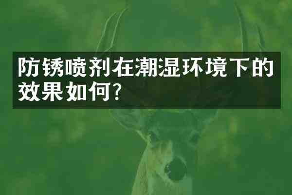防锈喷剂在潮湿环境下的效果如何?