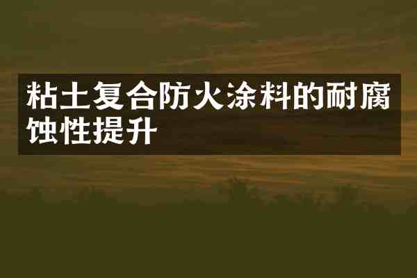 粘土复合防火涂料的耐腐蚀性提升