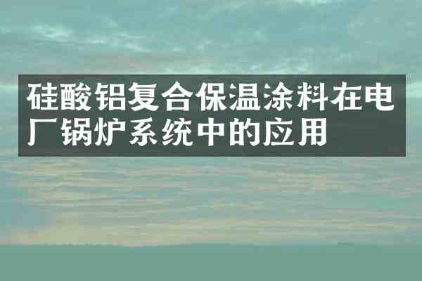 硅酸铝复合保温涂料在电厂锅炉系统中的应用