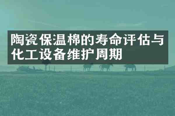 陶瓷保温棉的寿命评估与化工设备维护周期