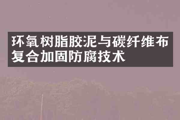 环氧树脂胶泥与碳纤维布复合加固防腐技术