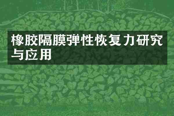 橡胶隔膜弹性恢复力研究与应用