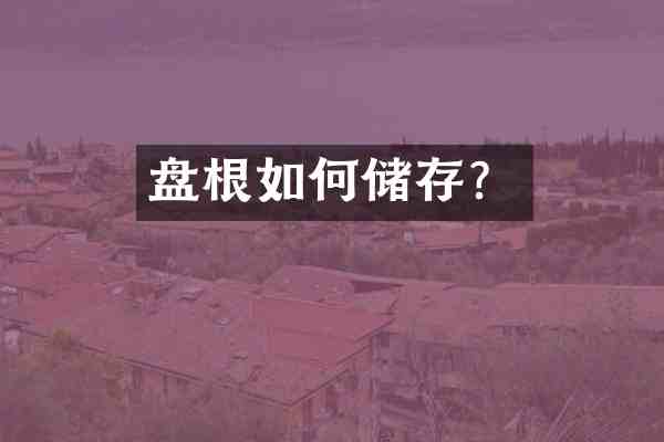 盘根如何储存?