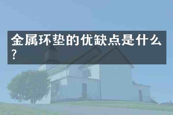 金属环垫的优缺点是什么?