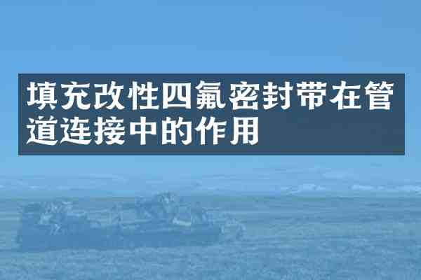 填充改性四氟密封带在管道连接中的作用