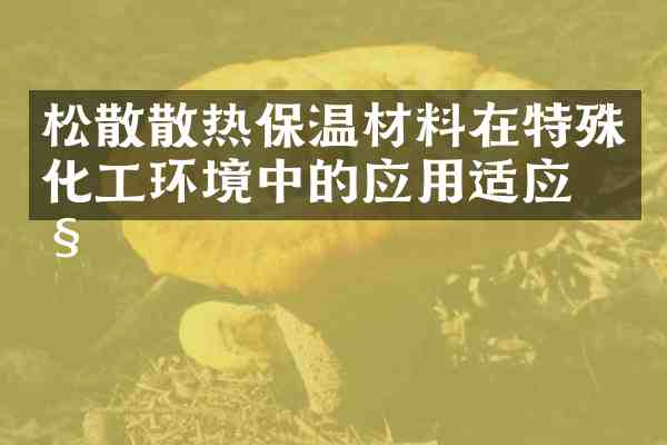 松散散热保温材料在特殊化工环境中的应用适应性