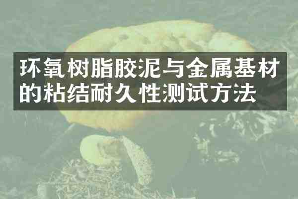 环氧树脂胶泥与金属基材的粘结耐久性测试方法