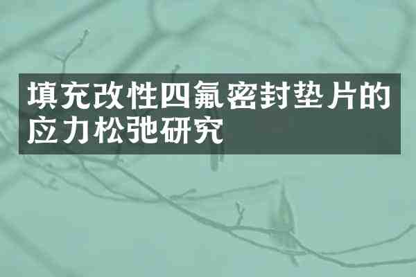 填充改性四氟密封垫片的应力松弛研究