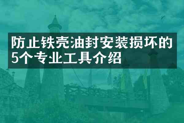 防止铁壳油封安装损坏的5个专业工具介绍