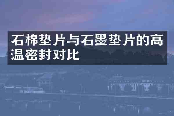 石棉垫片与石墨垫片的高温密封对比