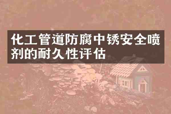 化工管道防腐中锈安全喷剂的耐久性评估