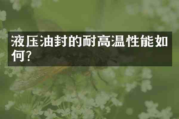 液压油封的耐高温性能如何？