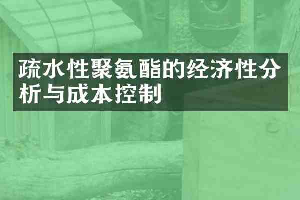 疏水性聚氨酯的经济性分析与成本控制