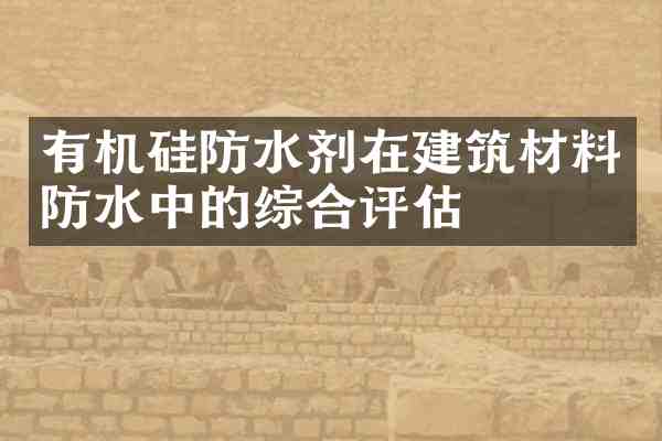 有机硅防水剂在建筑材料防水中的综合评估