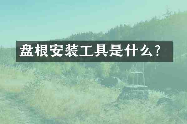 盘根安装工具是什么?
