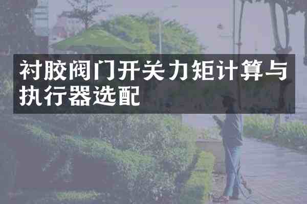 衬胶阀门开关力矩计算与执行器选配