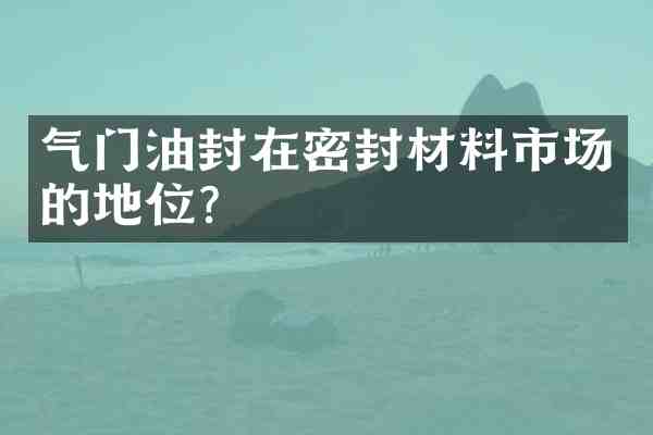 气门油封在密封材料市场的地位?