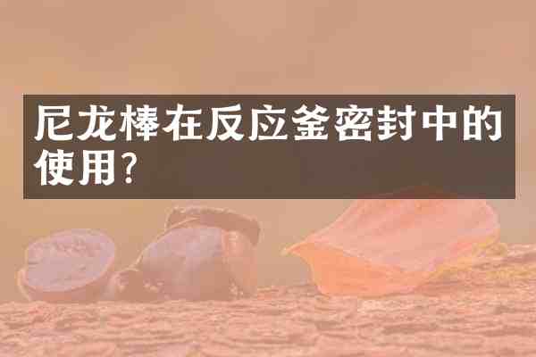 尼龙棒在反应釜密封中的使用?