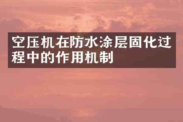 空压机在防水涂层固化过程中的作用机制