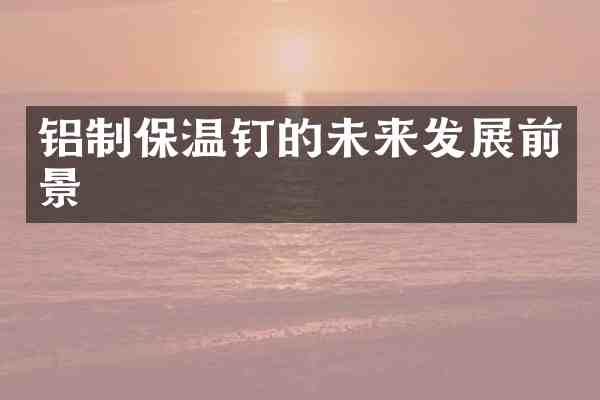 铝制保温钉的未来发展前景