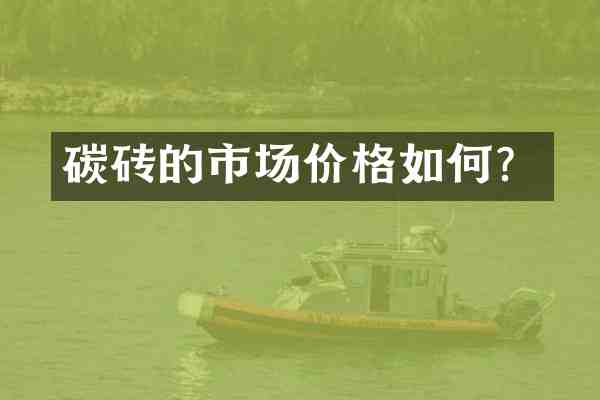 碳砖的市场价格如何？
