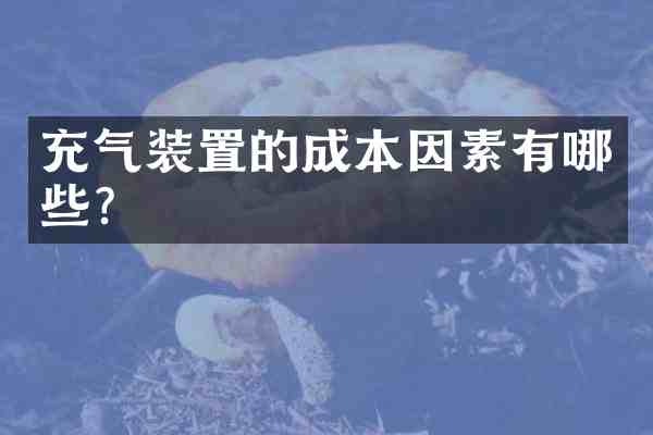 充气装置的成本因素有哪些?