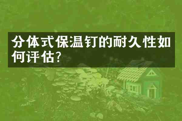 分体式保温钉的耐久性如何评估?
