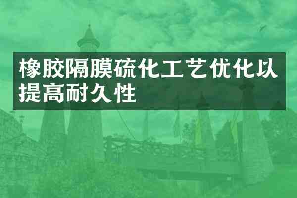 橡胶隔膜硫化工艺优化以提高耐久性