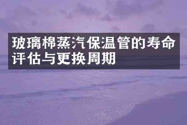玻璃棉蒸汽保温管的寿命评估与更换周期