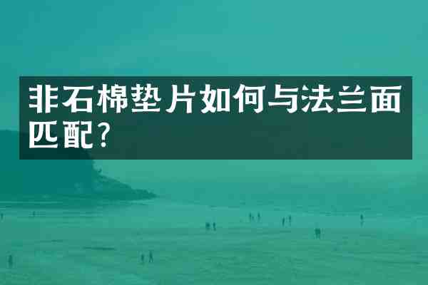 非石棉垫片如何与法兰面匹配?