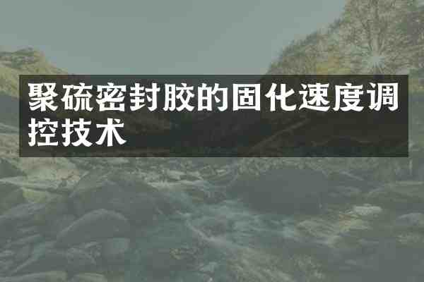 聚硫密封胶的固化速度调控技术