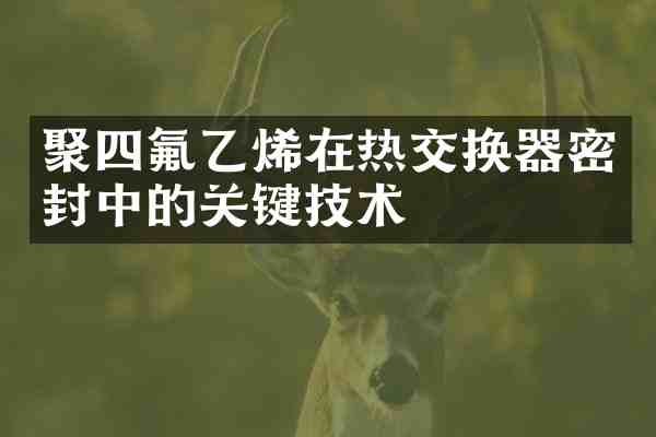 聚四氟乙烯在热交换器密封中的关键技术