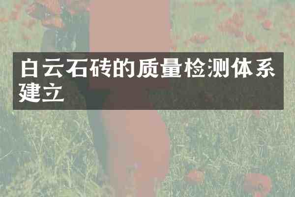 白云石砖的质量检测体系建立